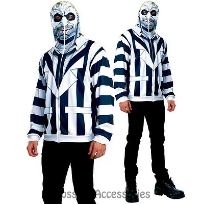 Buy CL249 Beetlejuice Mens Hoodie Costume Halloween Party Adult Outfit Ghost Horror • 37.81£