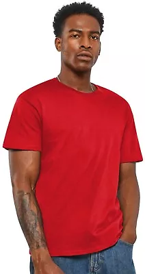 Buy Ringspun Mens Unisex Plain T Shirts Cotton Crew Neck T-shirts Regular Casual • 4.99£