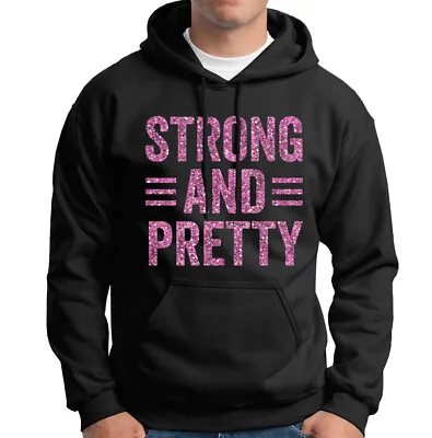 Buy Strong And Pretty Gym Bodybuilding Training Workout Funny Mens Hoody Top #D6 Lot • 18.99£