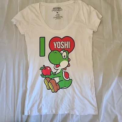 Buy I Heart Yoshi T-Shirt Women's MEDIUM - OFFICIAL Nintendo / Super Mario • 28.88£