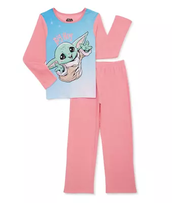 Buy Baby Yoda 2 Piece Girls Pajama Set Size 4/5 6/6X 7/8 10/12  NIP Big Hug Star War • 11.80£