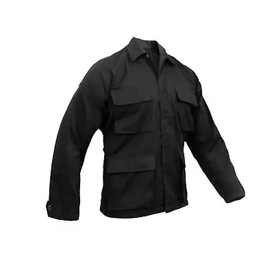 Buy BDU Shirts US Army Style Military Combat Field Light Jacket Top Coat New Black • 29.99£