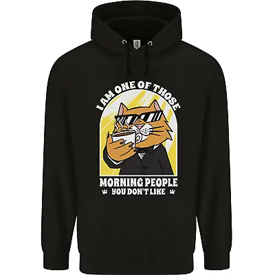 Buy Cats Im One Of Those Morning People Funny Mens 80% Cotton Hoodie • 24.99£