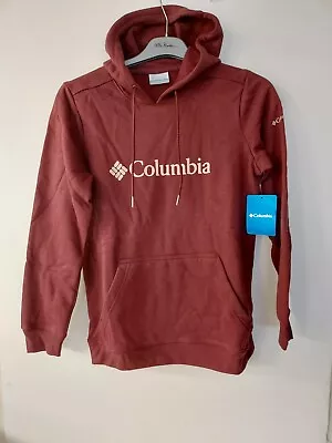 Buy Columbia Women's Hoodie, Logo, Burgundy Size Medium • 30£