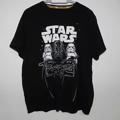 Buy Star Wars Darth Vader Storm Troopers T-Shirt Short Sleeve Black Size M • 5.99£