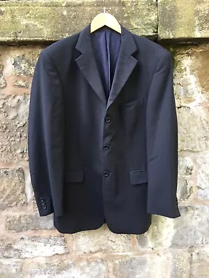 Buy M&S Jacket Mens Size 40” Chest Medium Navy Blue Suit Style Blazer 3 Button Front • 6.80£