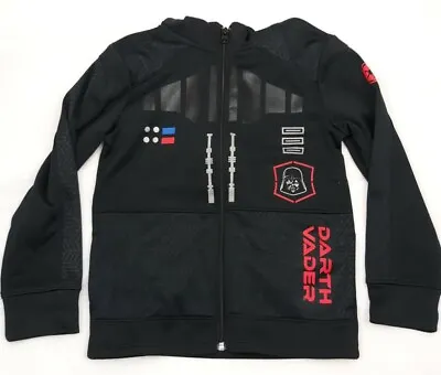 Buy Boys Star Wars Darth Vader Zip Up Hoodie, Size 7 • 9.41£