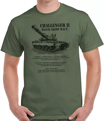 Buy Challenger 2 Black Night Tank - Screen Printed T-Shirt • 11.99£