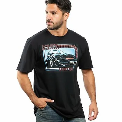 Buy Official Knight Rider Mens KITT T-shirt Black Sizes S - XXL • 13.99£
