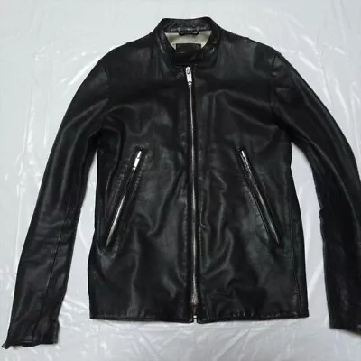 Buy UNITED ARROWS Horsehide Leather Riders Jacket Blouson Men L Black From Japan • 443.90£