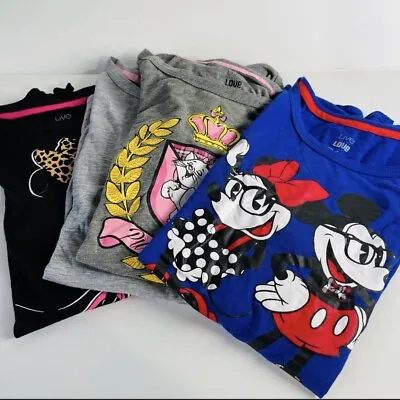 Buy Disney Live Love Disney T Shirts Bundle Of 4 Mickey Minnie Aristocat Cinderella • 38.01£