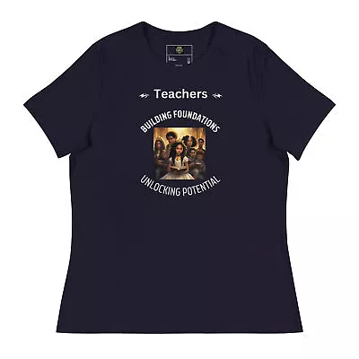 Buy Teachers Building Foundations, Unlocking Potential T Shirts • 32.52£