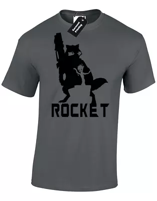 Buy Guardians Rocket Mens T Shirt Galaxy Lord Star Groot New Quality Premium Gift • 8.99£