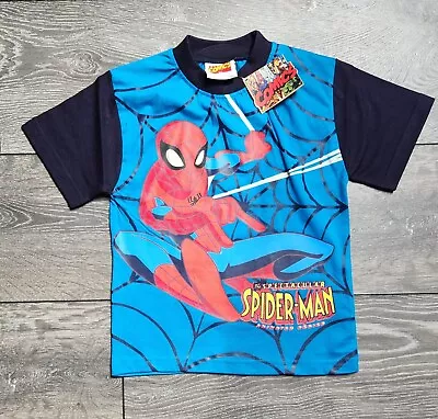 Buy Blue Spiderman T-shirt NEW • 3.99£