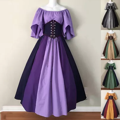 Buy Womens Renaissance Medieval Victorian Vintage Fancy Dress Gothic Cosplay Costume • 6.99£