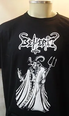 Buy BEHERIT -  Goat T-Shirt SARCOFAGO BLASPHEMY SADOMATOR Impaled Nazarene • 18.92£