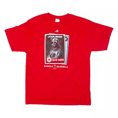 Buy ALSATYLE APPAREL&ACTIVEWEAR Star Wars Angels Mens T-Shirt Red Short Sleeve USA L • 9.99£