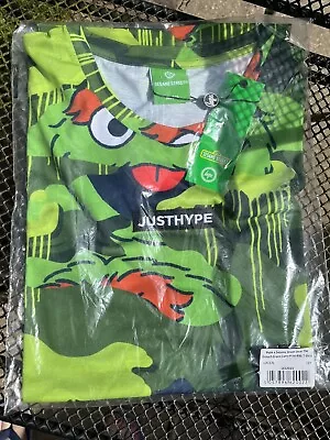 Buy Hype Sesame Street Oscar The Grouch Green Camo Print T-Shirt Kids Size 16 New • 20£
