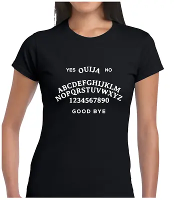 Buy Ouija Board Ladies T Shirt Tee Witchcraft Supernatural Magic Devil Spirit Ghosts • 7.99£