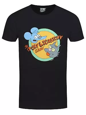 Buy The Simpsons T-shirt Itchy And Scratchy Men's Black • 14.99£