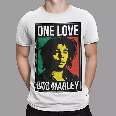 Buy Bob Marley T-Shirt One Love Jamiaca Ganja  Tee 60s 70s 80s 90s 00s Retro Music • 6.99£