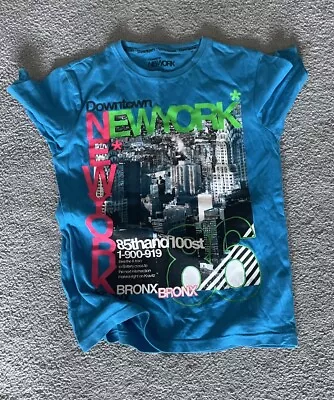 Buy Boys Rebel Age 11-12 Blue T Shirt • 0.99£