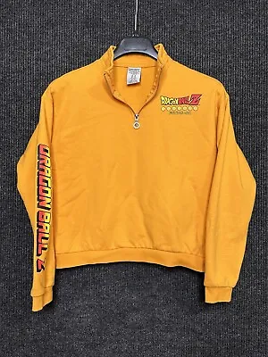 Buy Dragon Ball Z Sweater Youth Medium Orange Pullover Sweatshirt Zip Unisex • 4.89£