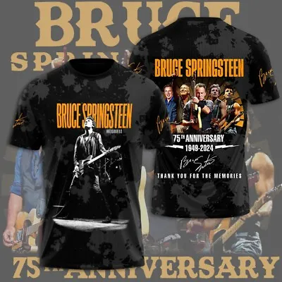 Buy Bruce Springsteen & E Street Band  75th Anniversary 1949–2024 Hoodie T-Shirt • 26.39£