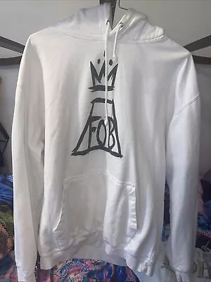 Buy Fall Out Boy Save Rock And Roll White Pullover Hoodie - Size Large • 10£