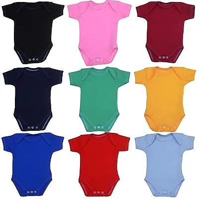 Buy Baby Clothes One Piece Bodysuit Vest Boys Girls Unisex 0 - 12 Months - Imperfect • 2.99£