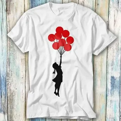 Buy Banksy Balloon Girl T Shirt Meme Gift Top Tee Unisex 1200 • 6.35£