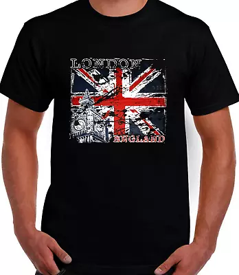 Buy Souvenİr Of London England Gift Faded Jack Design Unisex Quality T.shirt.. • 7.49£