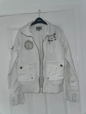 Buy Womens White Vintage Streetwear Jacket Size M • 22£