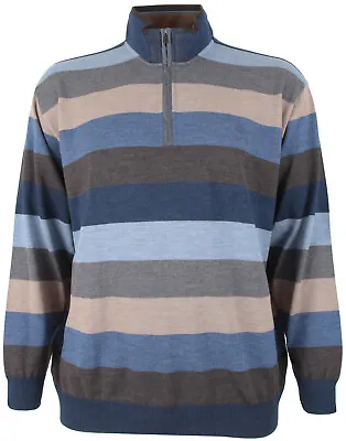 Buy PAUL & SHARK YACHTING Men's Pullover Sweater Jumper Troyer 4XL 100% Wool Striped • 234.95£
