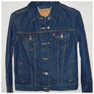Buy Women's Levi's Original Trucker Clean Dark Denim Jacket 29945-0036. Size XS • 27.96£