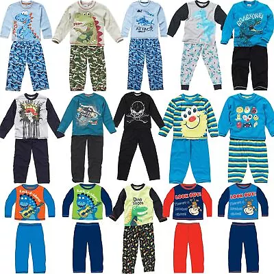 Buy Kids Long Sleeve Pyjamas Boys Girls Childrens Pyjama Set Age 2-13 Years • 8.95£