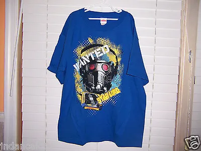 Buy Marvel Guardians Of The Galaxy Blue T-Shirt Youth Size XL NWOT Wanted Star-Lord • 8.84£
