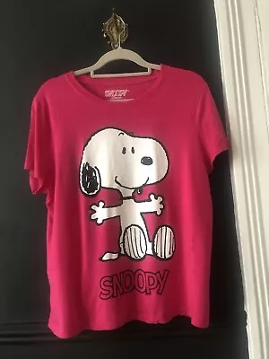 Buy Pink Snoopy T Shirt, Size Small 10/12 • 10£