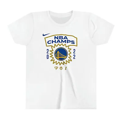 Buy Golden State Warriors NBA Champions Champs Youth Bella Premium Blend T-Shirt • 24.31£
