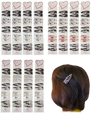 Buy 40 Hair Snap Pins Hair Clips Barrettes For Women Girls Heart Stars • 7.55£