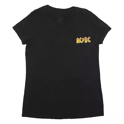 Buy ACDC Back In Black Band T-Shirt Black Short Sleeve Mens M • 9.99£