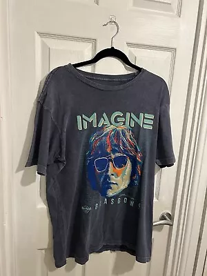 Buy Imagine John Lennon T-Shirt Hard Rock  Glasgow Size Medium • 13.50£