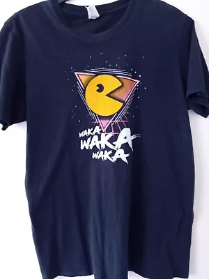 Buy Official Pac-man Waka Waka Waka T-shirt - Black, Size Medium - Rare Design • 10.95£