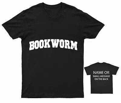 Buy Bookworm Book Worm Lover  College Style T-Shirt  Bibliophile Lover Nerd Club Pag • 13.95£