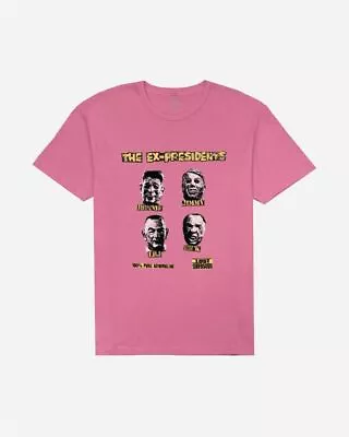 Buy LOST - Mens Ex Presidents Vintage Dye T-Shirt - Psycho Pink - Short Sleeve Top • 13.99£