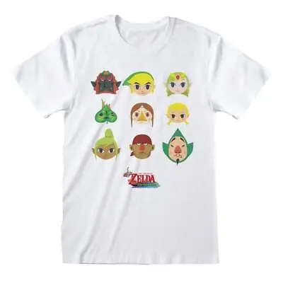 Buy Heroes Inc Legend Of Zelda T-Shirt Wind Waker Faces • 27.73£