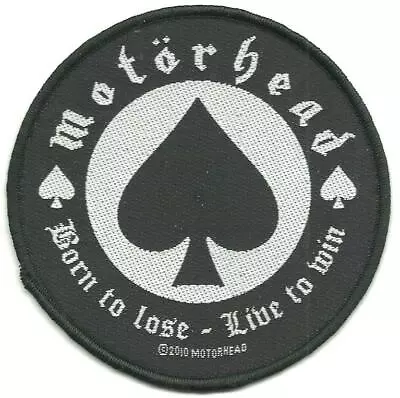 Buy MOTORHEAD Born To Lose 2010 Circular WOVEN SEW ON PATCH - Official Merch LEMMY • 3.49£