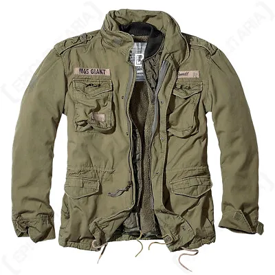 Buy Brandit Military M65 Giant Field Jacket Coat - Olive - Various Sizes • 103.95£