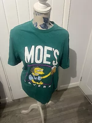 Buy The Simpsons Moes T Shirt XL Green • 6.99£