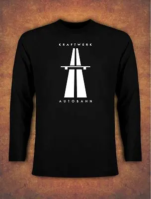 Buy  KRAFTWERK AUTOBAHN RETRO TECHNO T-shirt Long Sleeve Black • 14.95£